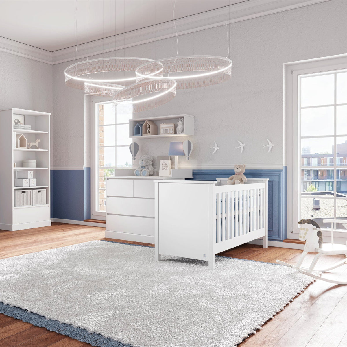 LUI e LEI 4 in 1 Babybett PRESTIGE 70x140 weiß inkl. Umbauset