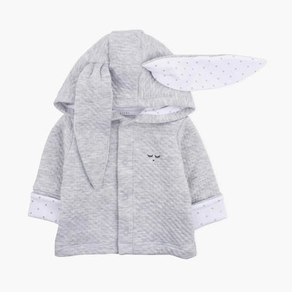 Livly Cardigan Bunny mit Hasenohren hellgrau