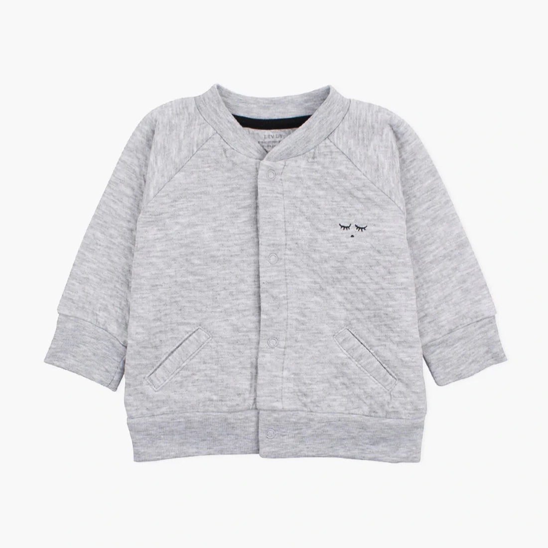 Livly Baby Cardigan Weste Bomber hellgrau