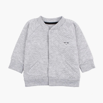 Livly Baby Cardigan Weste Bomber hellgrau