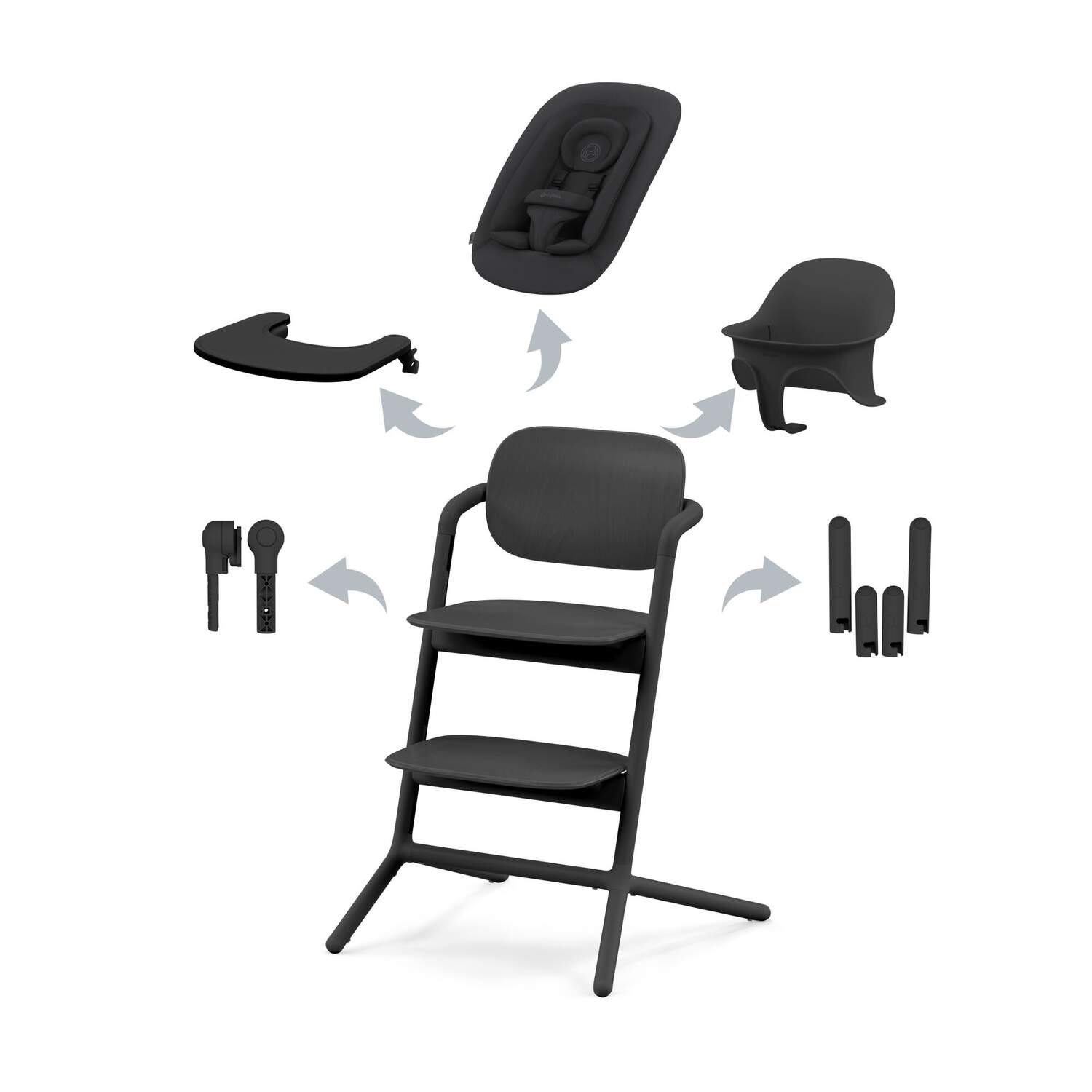 Cybex Hochstuhl LEMO 4 in 1 black