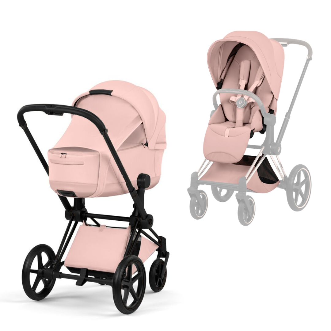 Cybex PRIAM STYLE matt black / peach pink