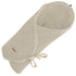 Zaffiro Fußsack Einschlagdecke Schurwolle beige für Babyschale und Kinderwagen