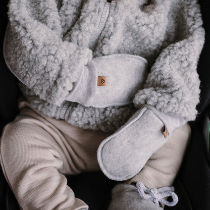 Zaffiro Handschuhe Schafwole grau 
