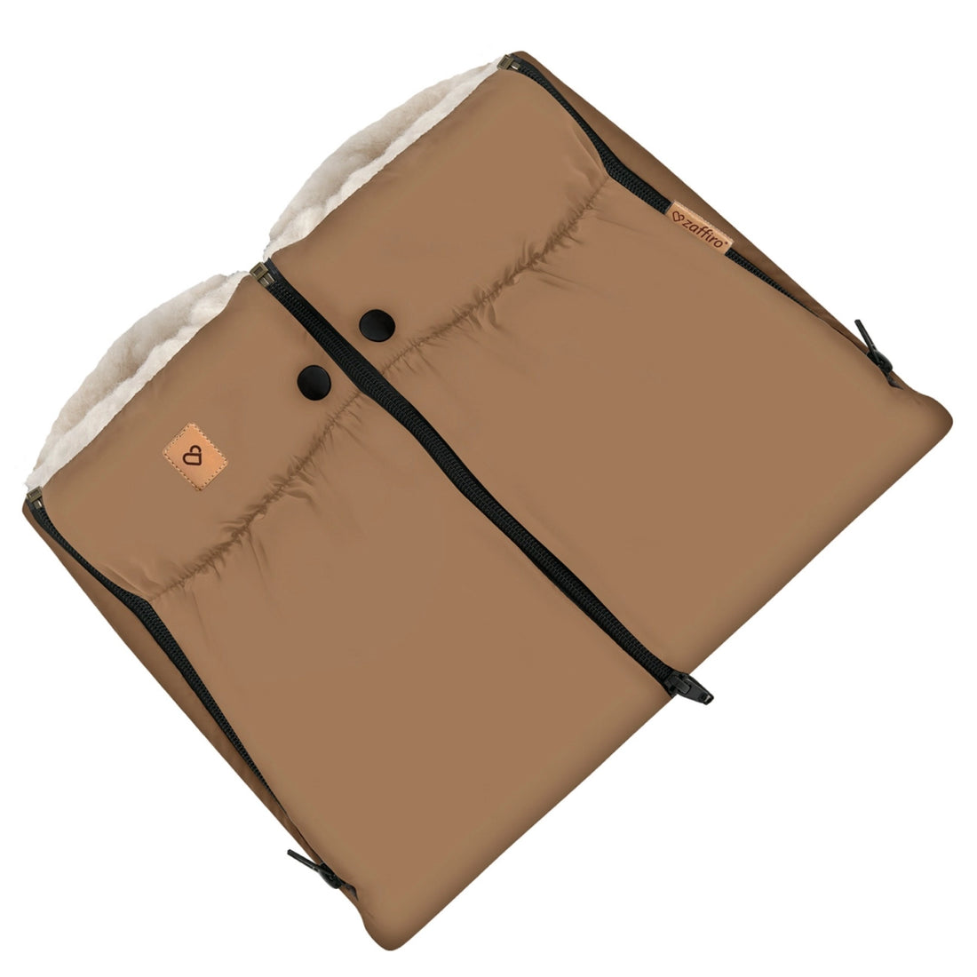 Zaffiro Handwärmer Aspen mit Premium-Schafwolle toffee