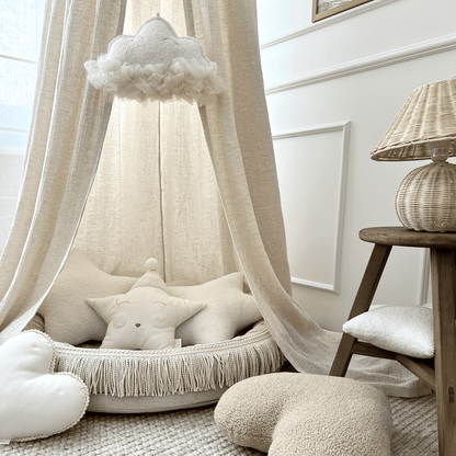 Juniornest TWIST mit Fransen natural