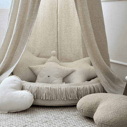 Juniornest TWIST mit Fransen natural