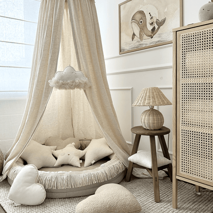 Juniornest TWIST mit Fransen natural
