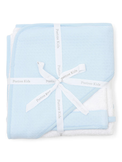 Poetree Kids Kapuzenhandtuch mit Waschlappen &