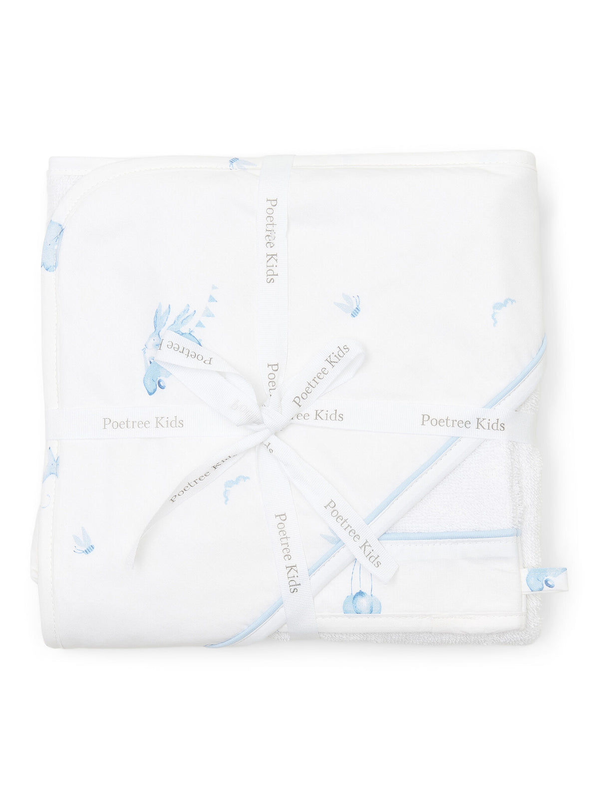 Poetree Kids Kapuzenhandtuch mit Waschlappen &