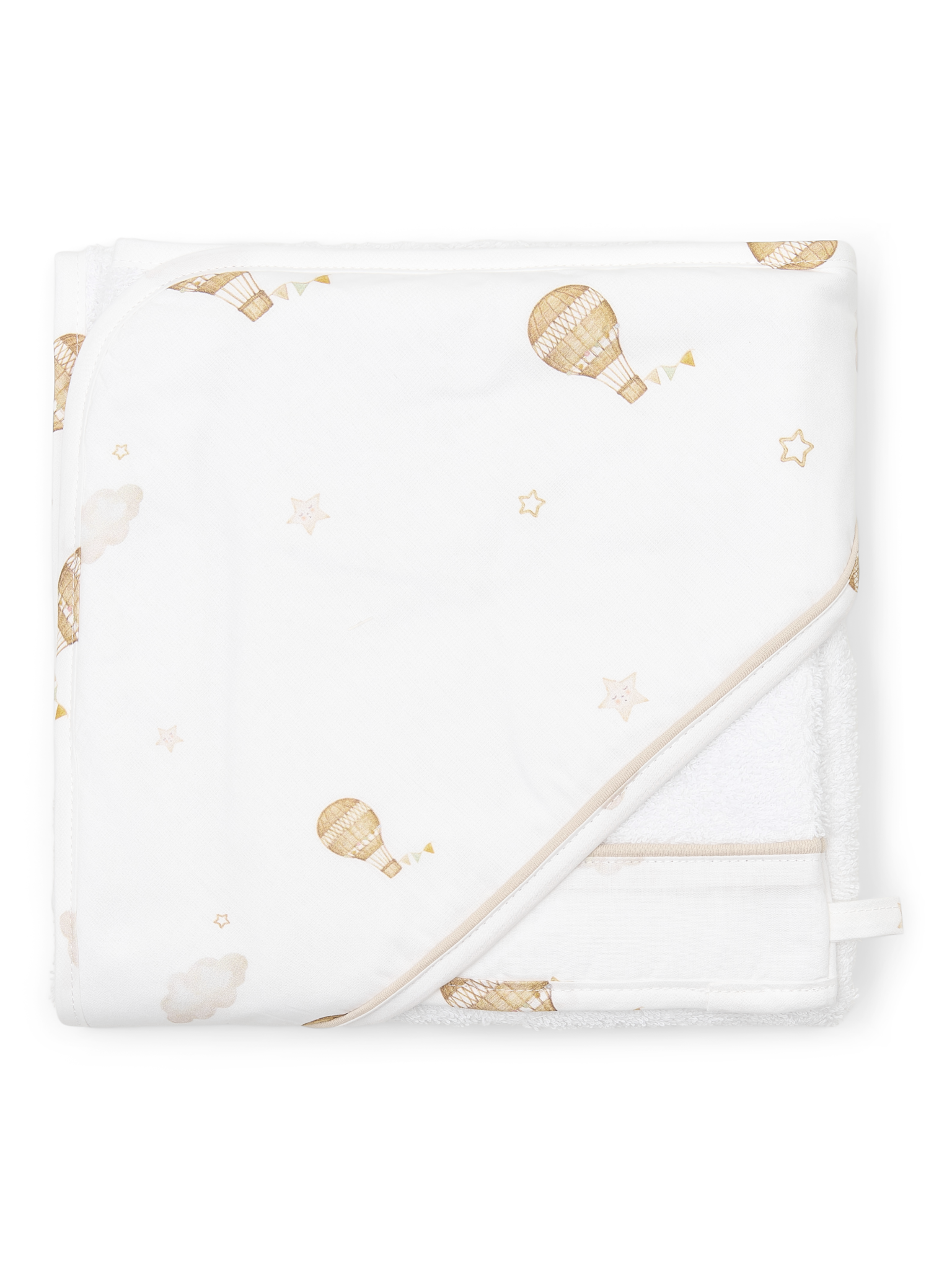 Poetree Kids Kapuzenhandtuch mit Waschlappen &