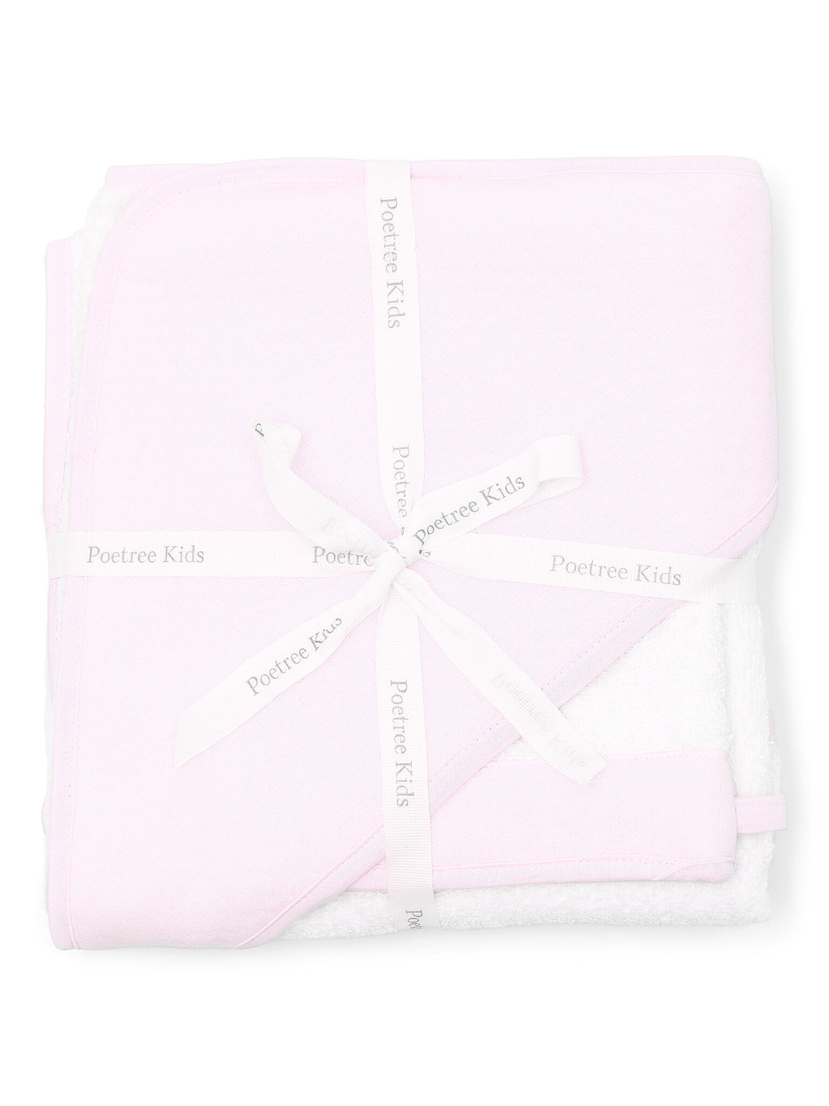 Poetree Kids Kapuzenhandtuch mit Waschlappen &