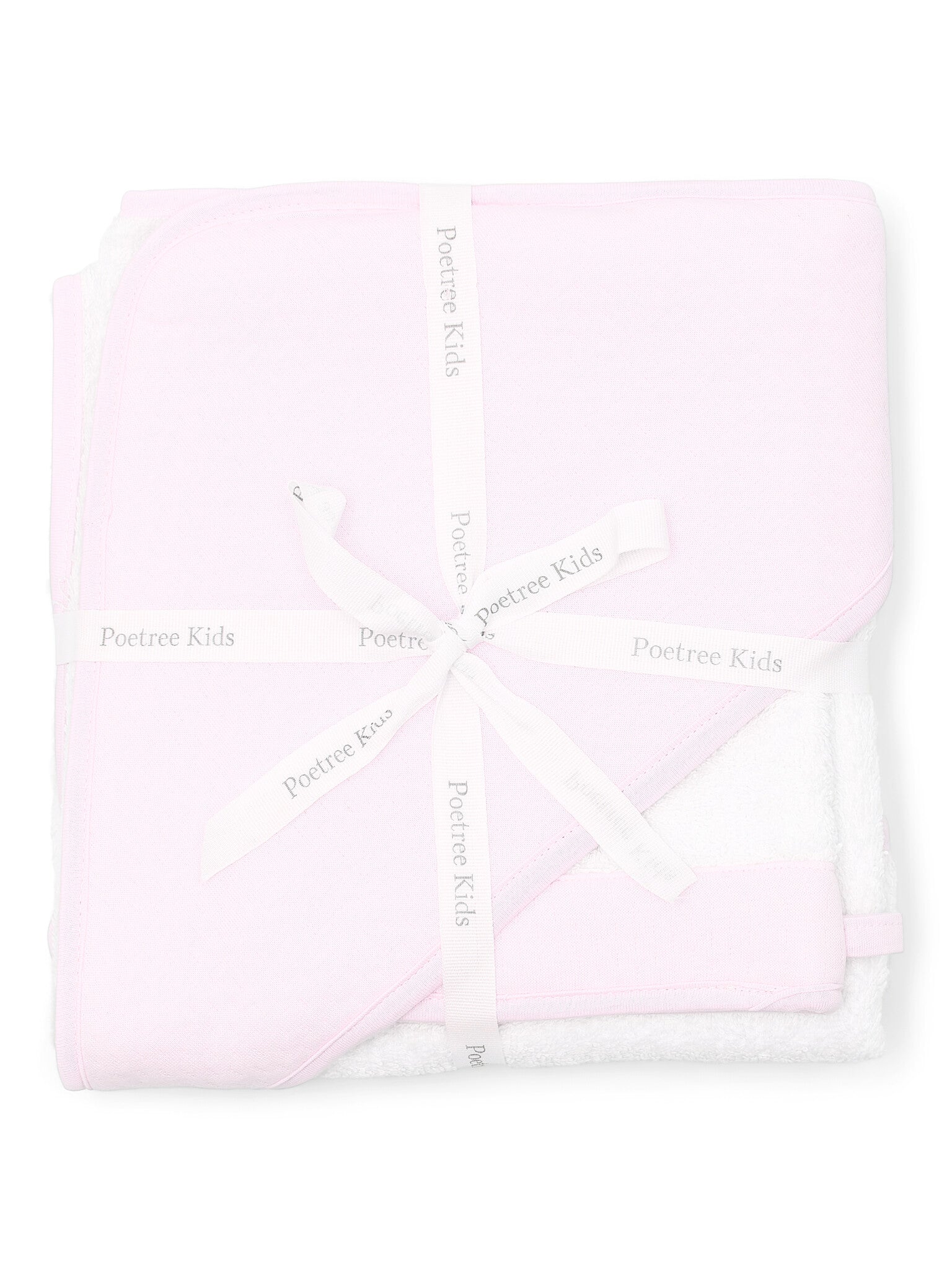 Poetree Kids Kapuzenhandtuch mit Waschlappen &