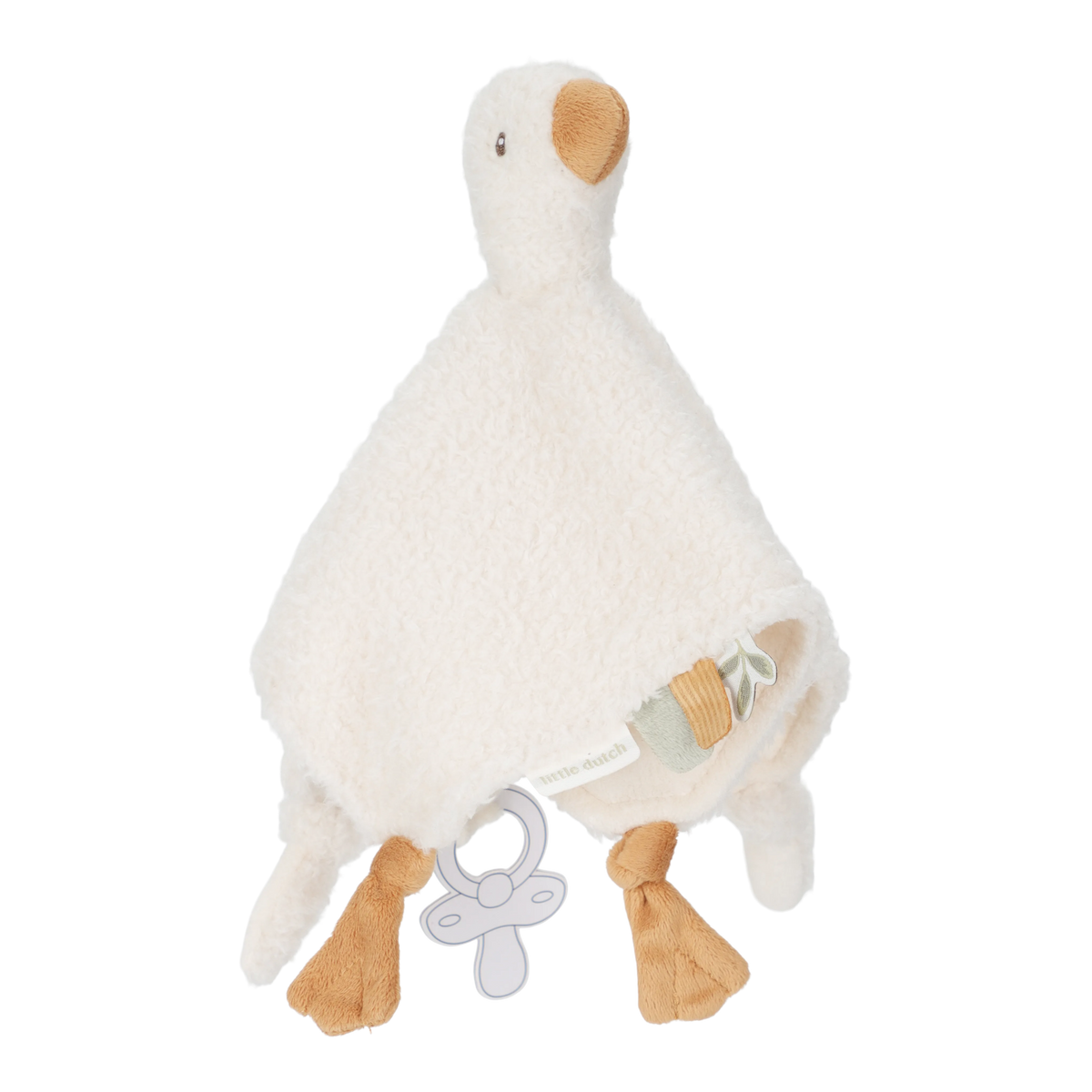 Little Dutch Kuscheltuch Baby Goose mit Schnullerband