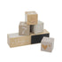 Label Label Meilensteinblöcke nougat beige aus Holz