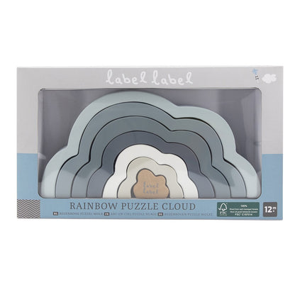 Regenbogen Puzzle Wolken blau ab 12 Monaten