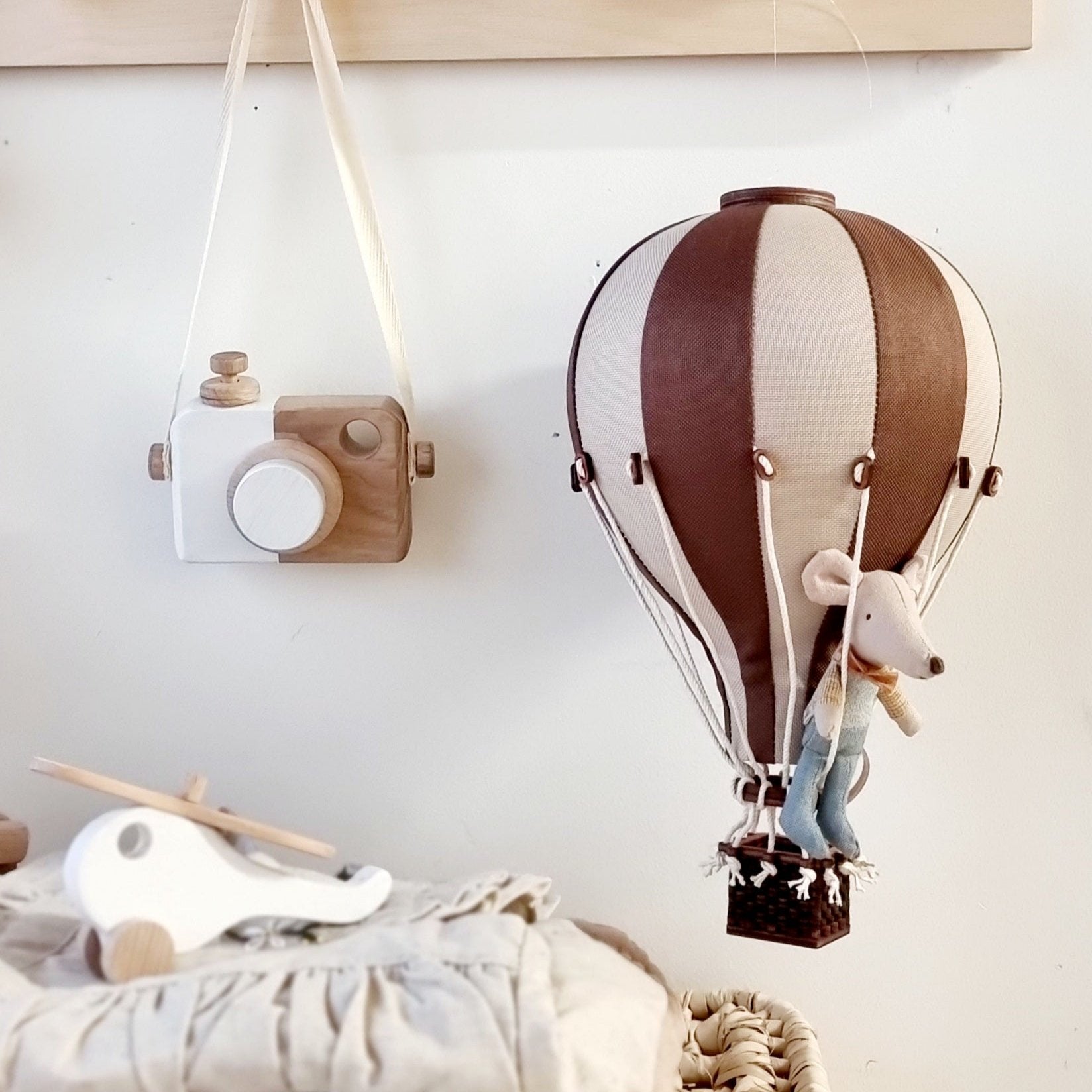 Super Balloon Heißluftballon beige / chocolate