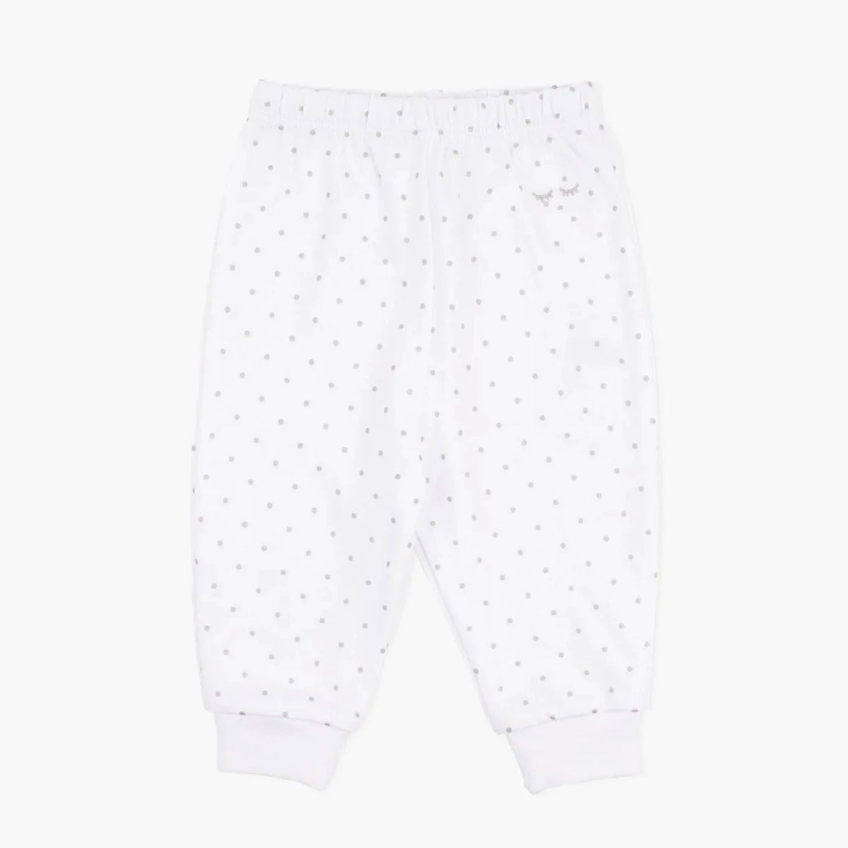 Livly Baby Hose Saturday weiß mit grauen Punkten 