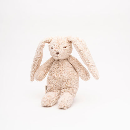 Sensorischer Mini Moonie Hase aus Bio-Baumwolle - sand