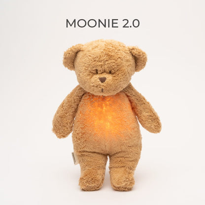 Moonie Bär 2.0 Einschlafhilfe mit Sound &amp; Nachtlicht - cappuccino
