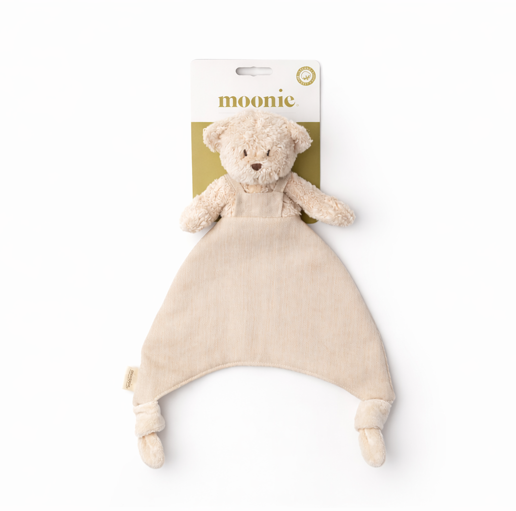 Moonie Doudou Kuscheltuch Schnuffeltuch Bär sand