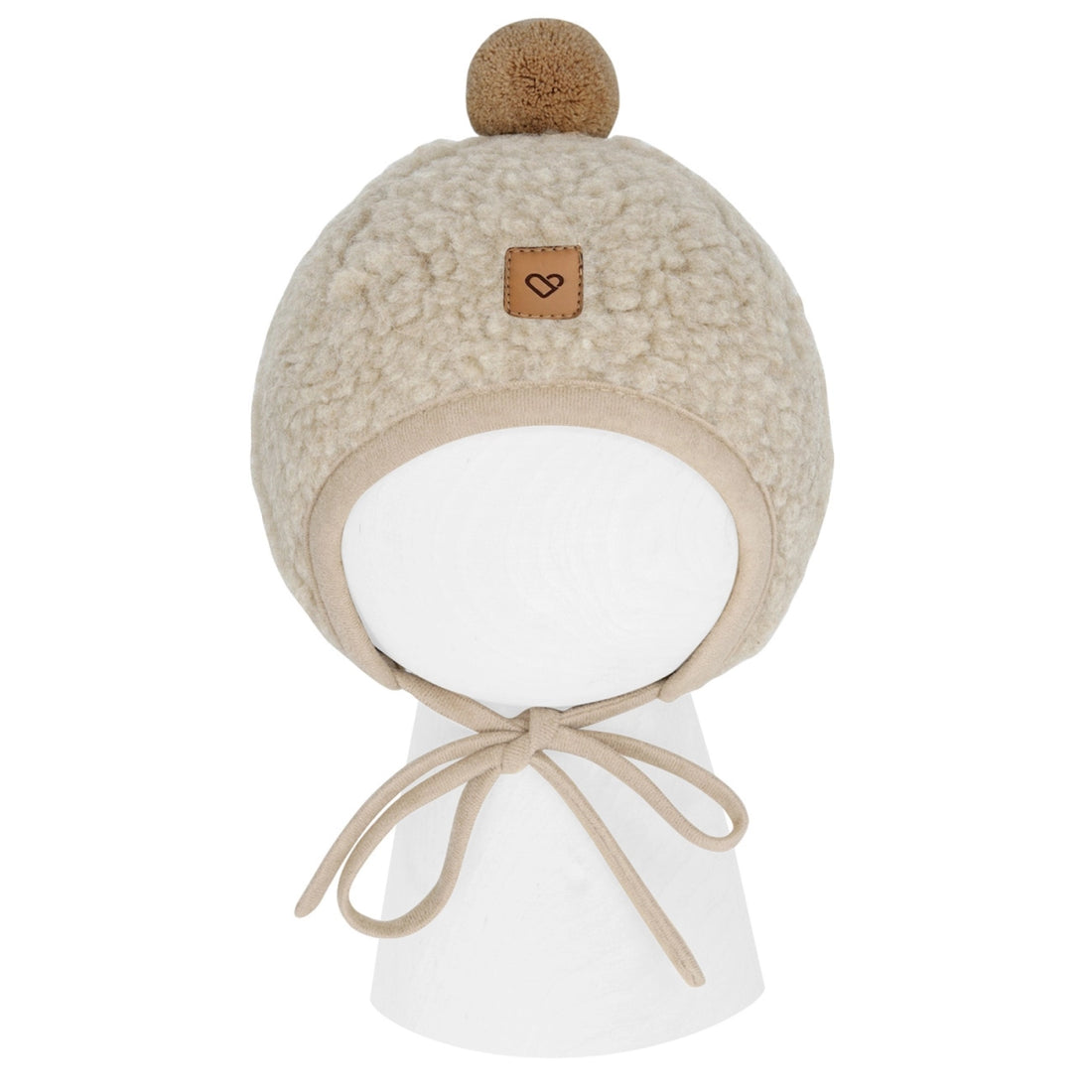 Zaffiro Mütze TULIP aus Schafwolle beige