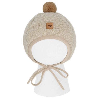 Zaffiro Mütze TULIP aus Schafwolle beige