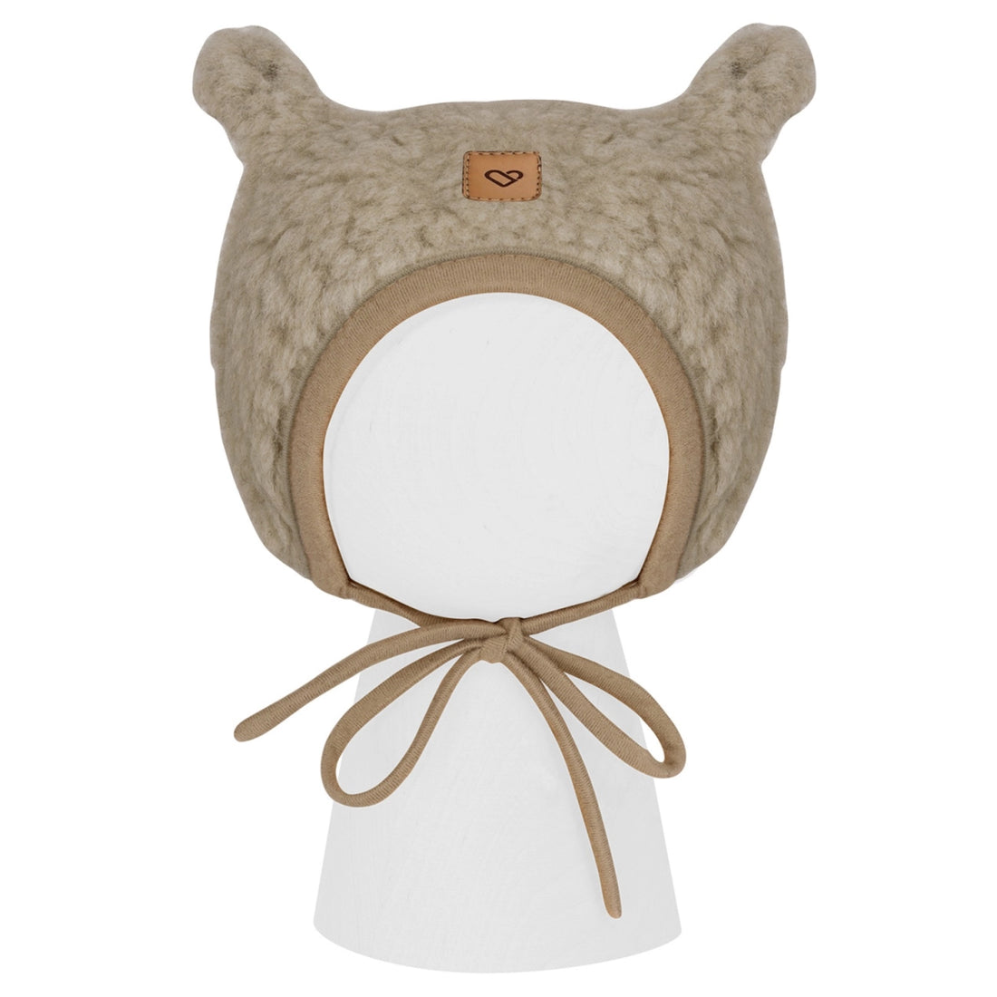 Zaffiro Baby Mütze VIOLET aus Schafwolle braun