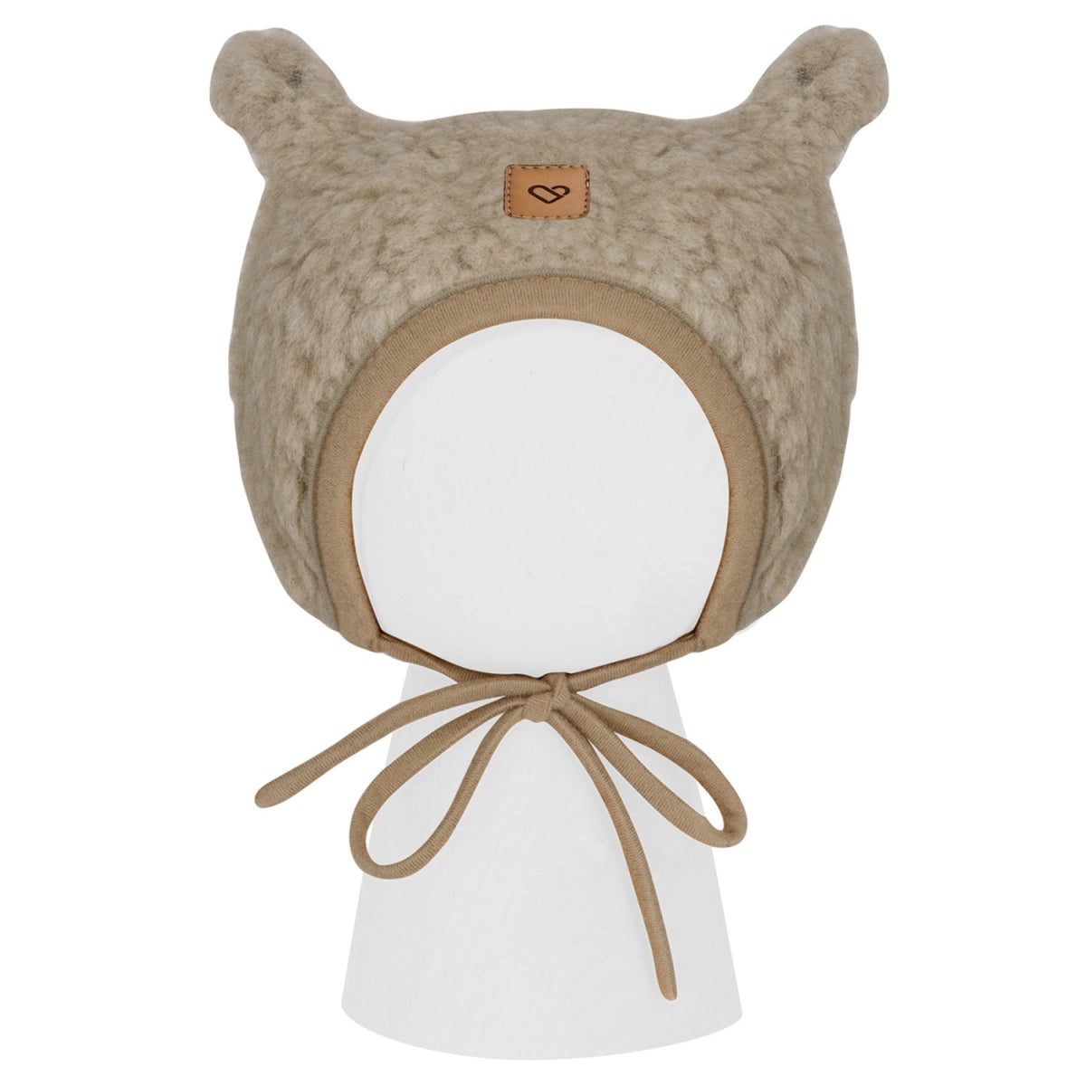 Zaffiro Baby Mütze VIOLET aus Schafwolle braun
