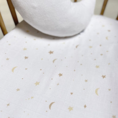 Pucktuch Moon &amp; Stars 120x120 cm