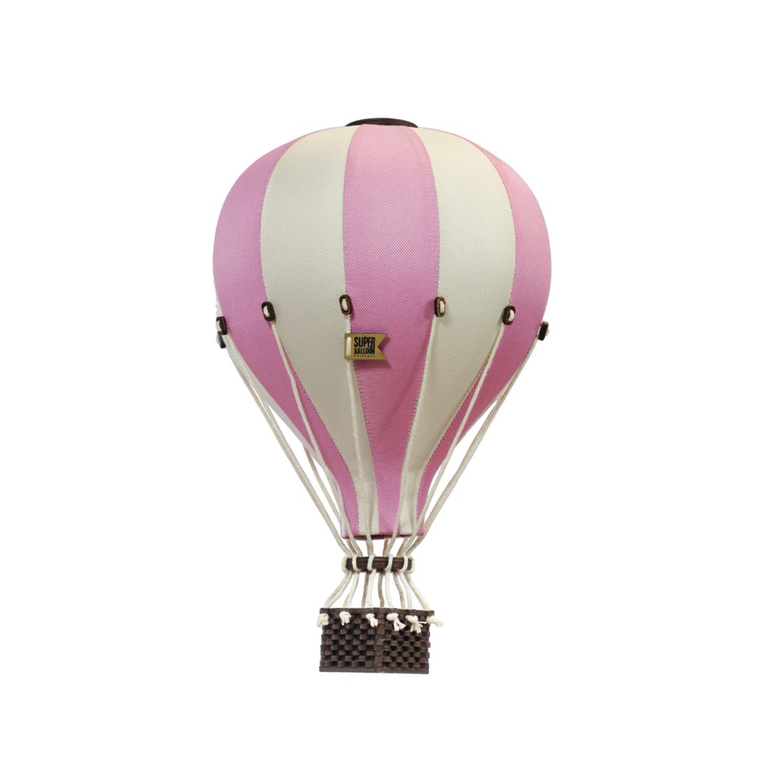 Super Balloon Heißluftballon rosa / vanille