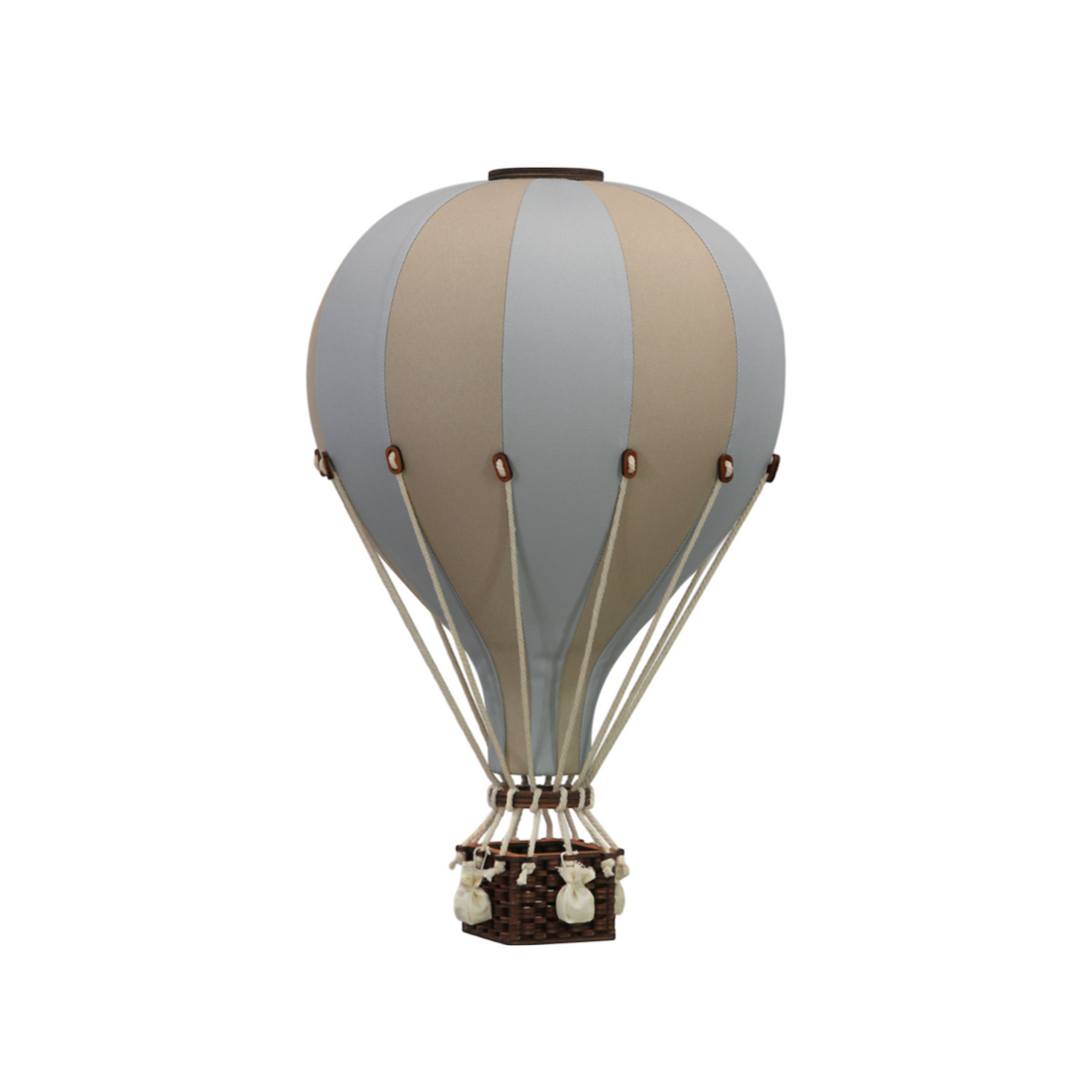 Super Balloon Heißluftballon hellblau / beige