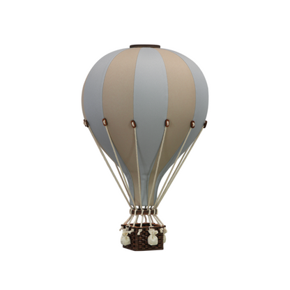 Super Balloon Heißluftballon hellblau / beige