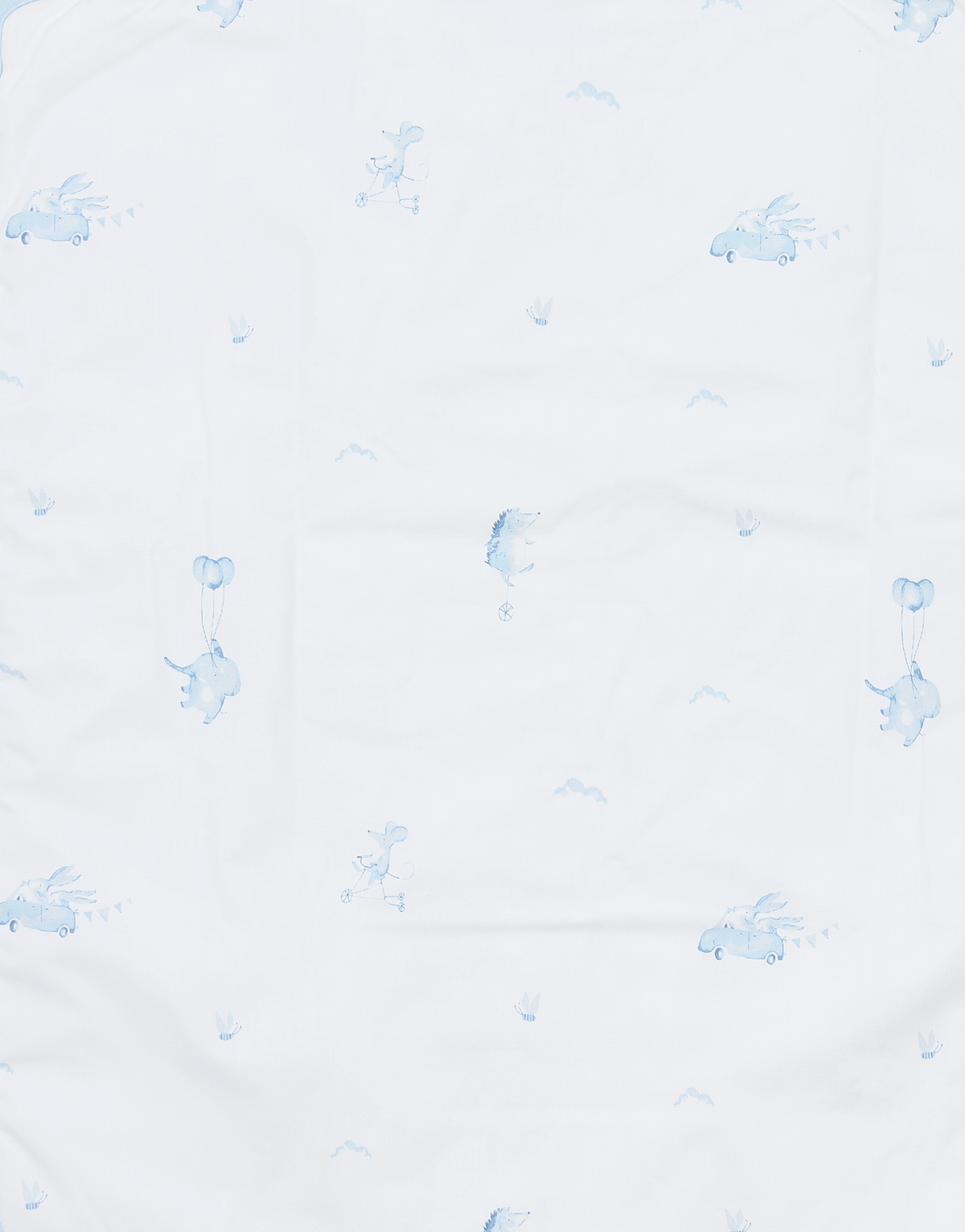 Winterschlafsack mit abnehmbaren Ärmeln BLUE DREAMS blau - Muster Innen