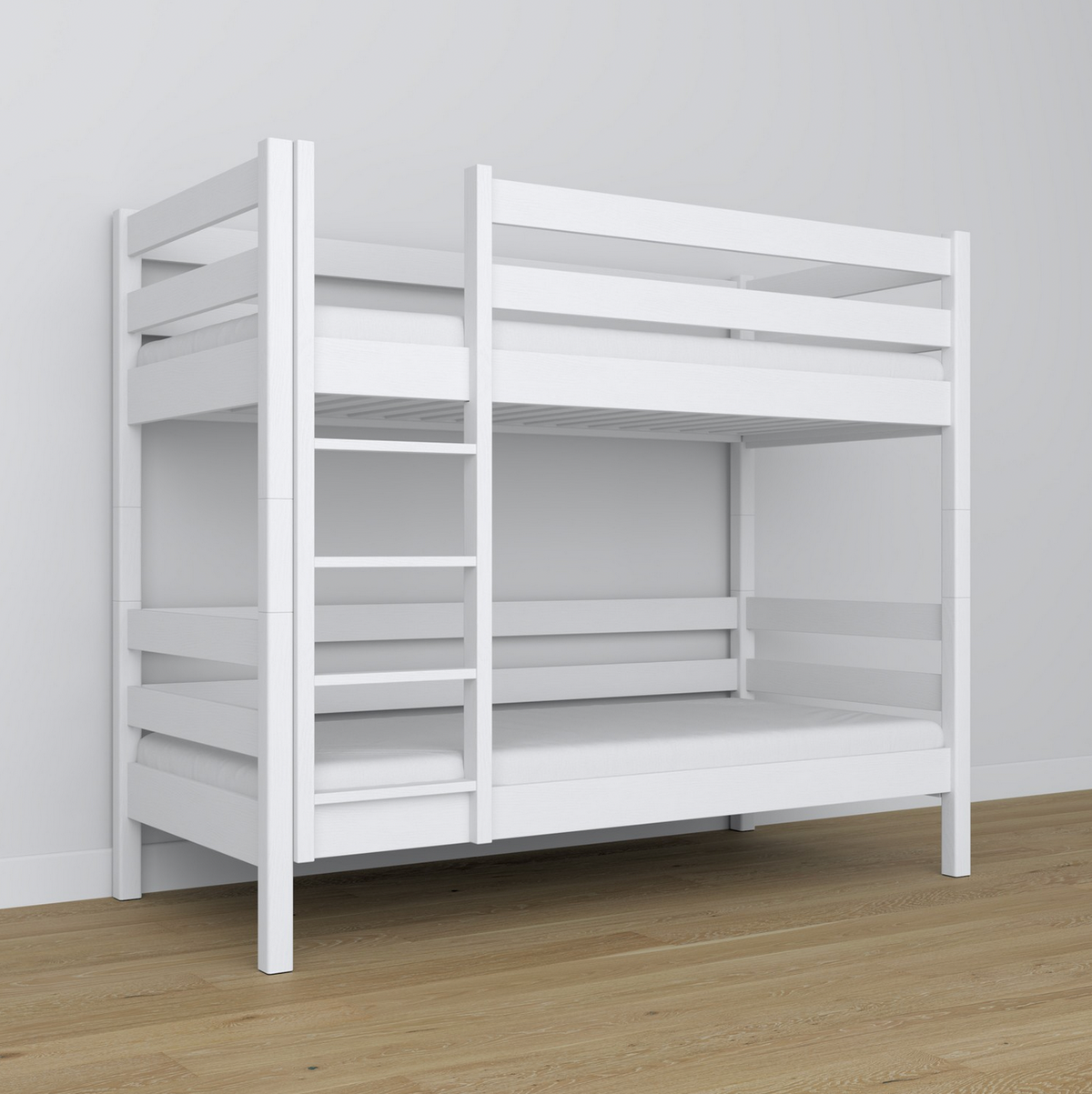 Stockbett WOODY 01 weiß