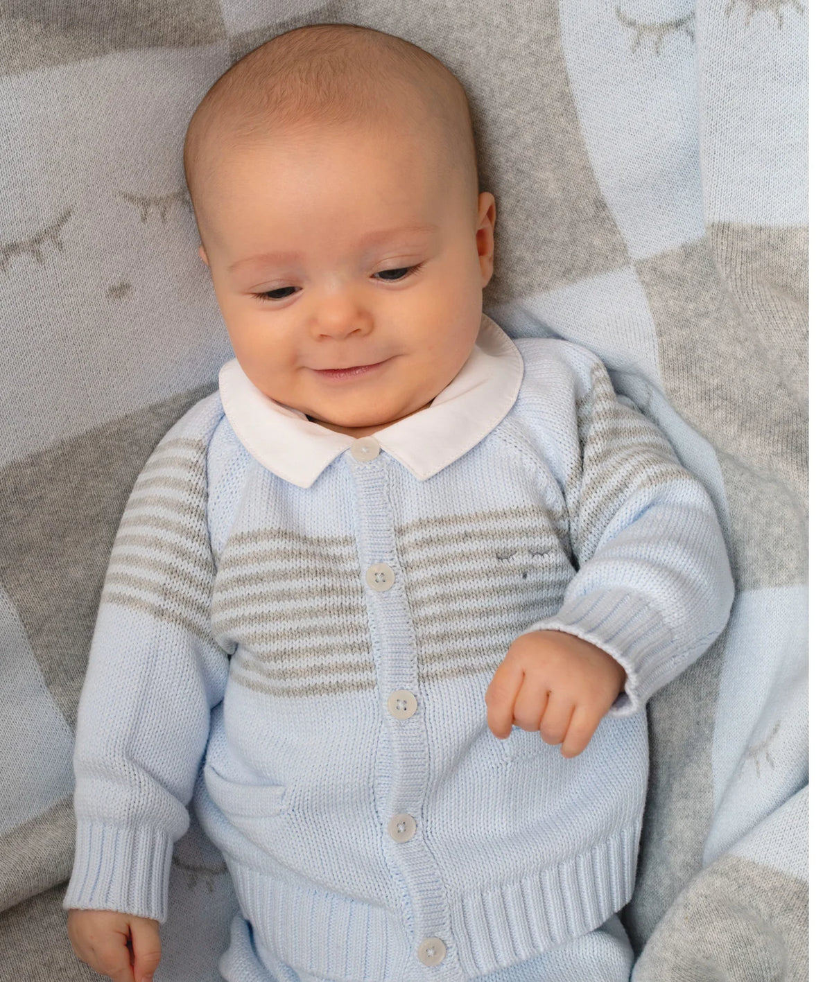 Livly Baby Strickjacke blau