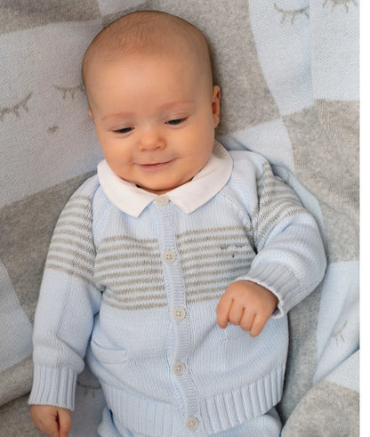 Livly Baby Strickjacke blau
