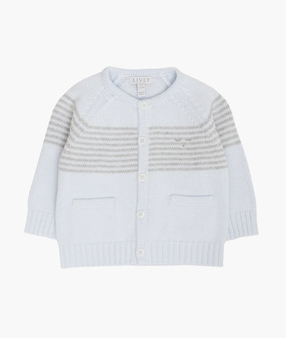Livly Baby Strickjacke blau