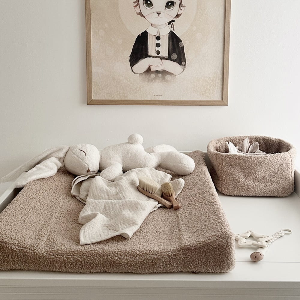 Cotton &amp; Sweets Wickelauflage Boho Boucle chocolate