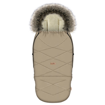 Zaffiro Fußsack GrowUP Nordico beige mit BASIC-Schafwolle - mitwachsend