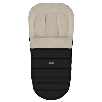 Zaffiro Fußsack iGrow Aspen schwarz mit Premium Schafwolle