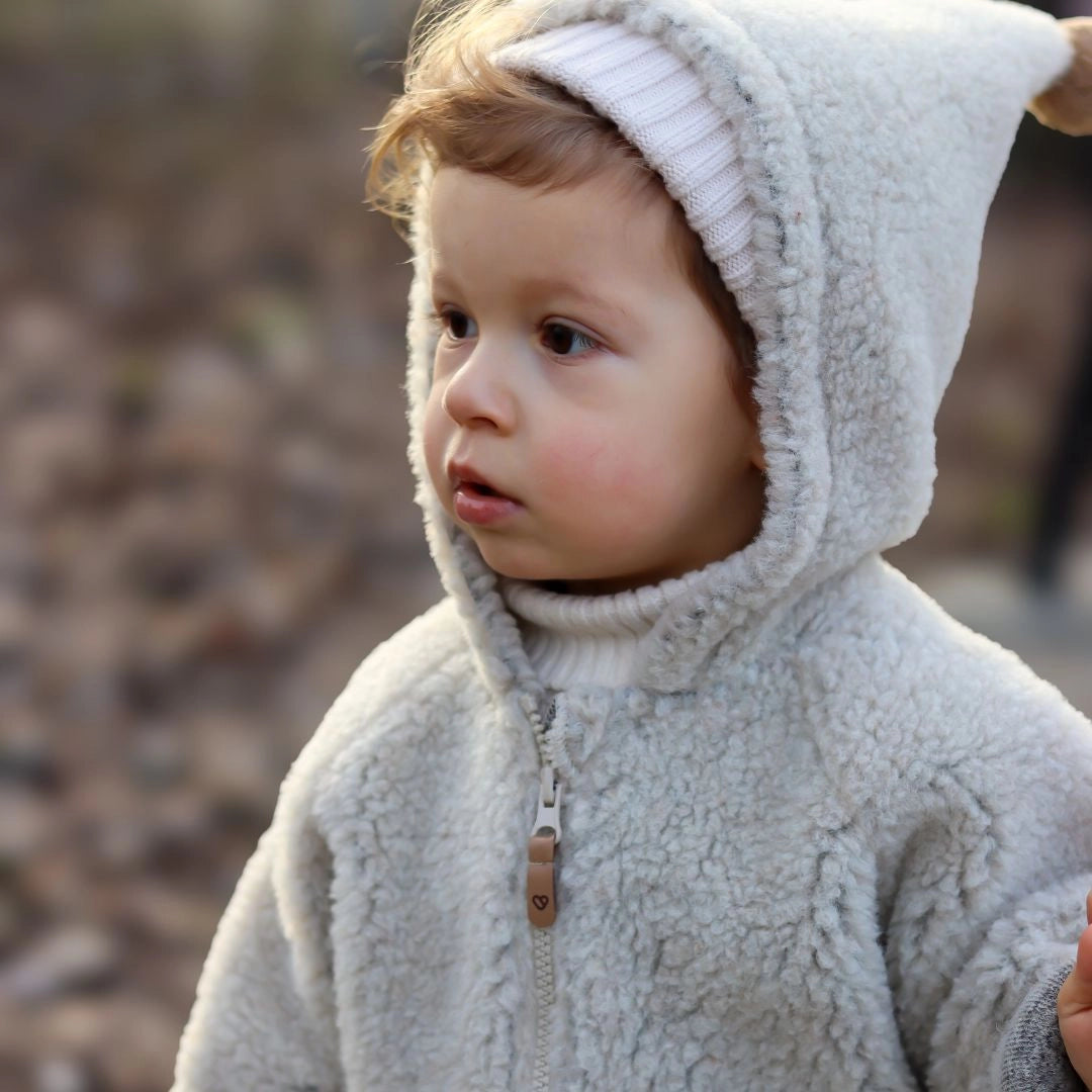 Zaffiro Wolljacke mit Kapuze &