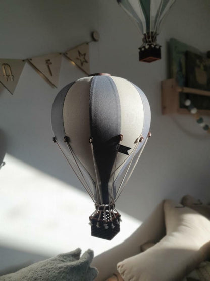 Super Balloon Heißluftballon grau / vanille