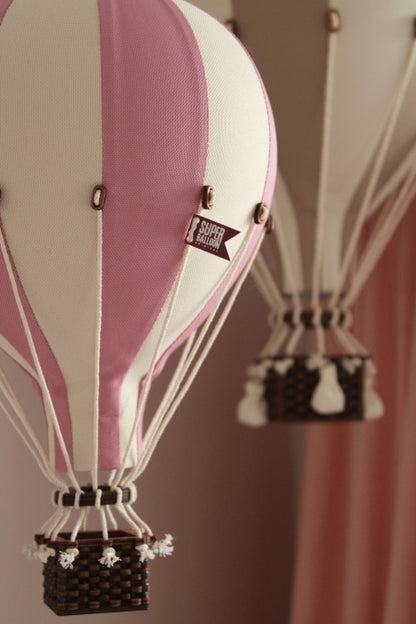 Super Balloon Heißluftballon rosa / vanille