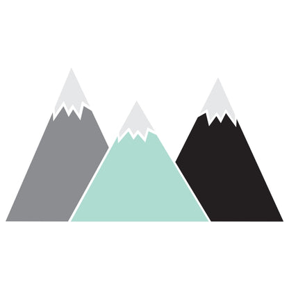 Wandtattoo BERGE IN PASTELL mit Kreidetafel