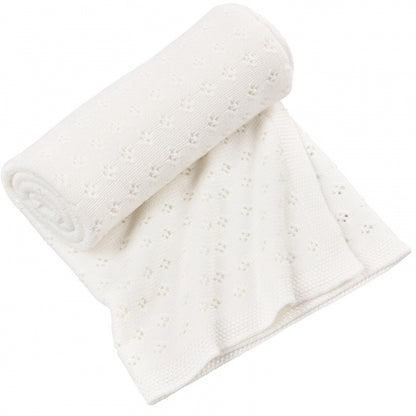 Bambusdecke weiß gestrickt Cotton&amp; sweets Babyshower Geschenk - harmony ambiente