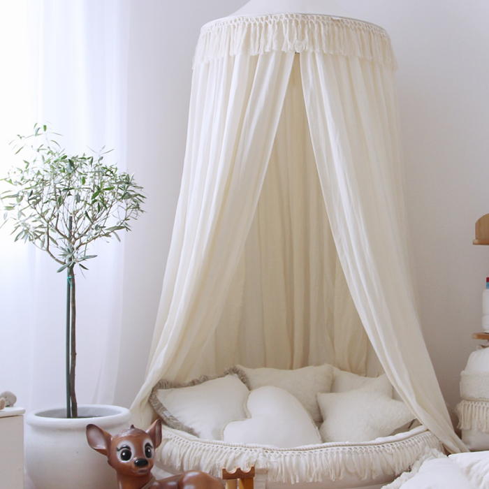 Cotton &amp; Sweets Betthimmel Boho vanilla - harmony ambiente