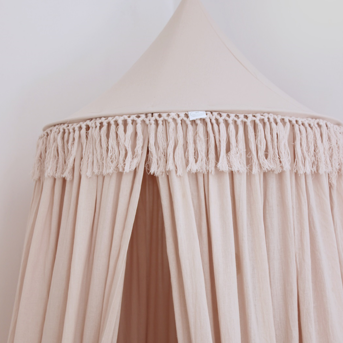 Cotton &amp; Sweets Betthimmel Boho 70 cm puderrosa - harmony ambiente