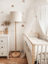 Stehlampe Velvet Samt beige fürs Kinderzimmer mit Holzfuß natur - Kinderzimmer Beleuchtung bei harmony ambiente online kaufen